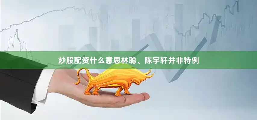 炒股配资什么意思　　林聪、陈宇轩并非特例